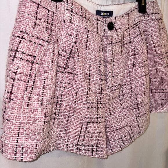 Maeve by Anthropologie Pink Plaid Shorts Women's Size 6 with pockets Perfect EUC - Picture 2 of 11